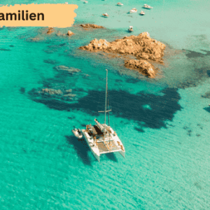Familie Katamaran Mitsegeln Sardinien